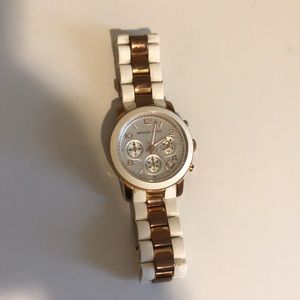 White Michael kors watch